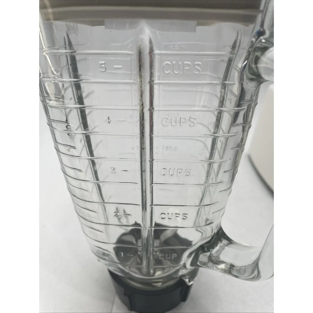 Vtg Oster 12 Speed Osterizer Blender #852-08B 5 Cup Glass Pitcher w/Instructions